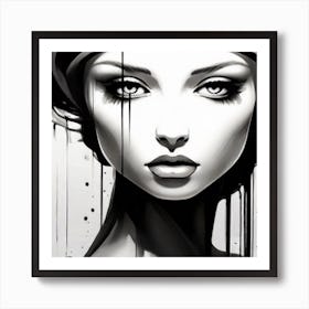 Black And White Painting Art Print