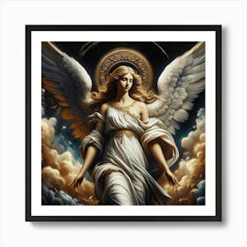 Angel Beauty Apparition Creative Painting Art Print