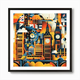 London Skyline Art Print