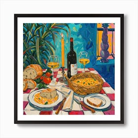 La Via Dei Sapori Trattoria Italian Food Kitchen Art Print