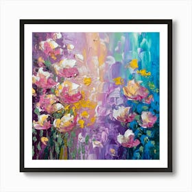 Abstract Flower Painting 3 Art Print