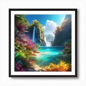 paradise beach 2 Art Print