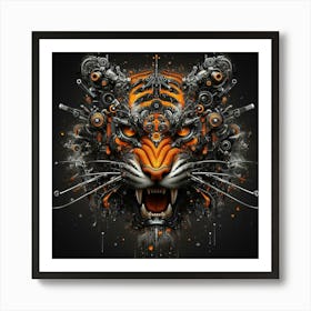 Tiger Head 8 Art Print