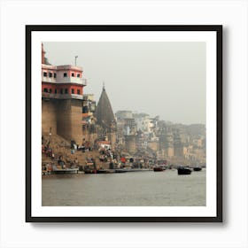 Ganga River In Varanasi 1 Art Print