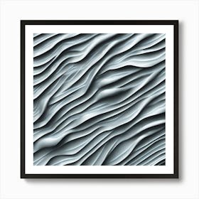 Abstract Wavy Texture Art Print