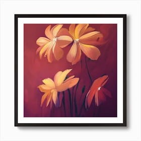 Flowers Delicate Art Print