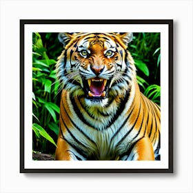 Tiger In The Jungle 8 Art Print