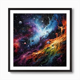 Space Nebula Art Print