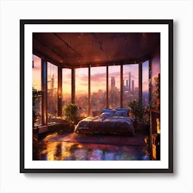 Bedroom With A View Art Print