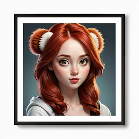 Portrait Of A Girl 1 Art Print