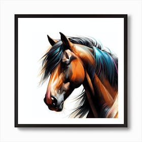 Horse Painting Art Print