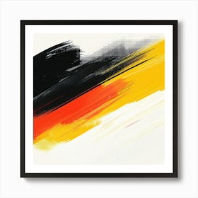 Germany Flag Painting Art Print