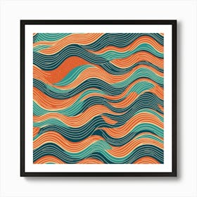 Abstract Wave Pattern Art Print