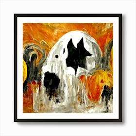 Halloween Pumpkins 3 Art Print