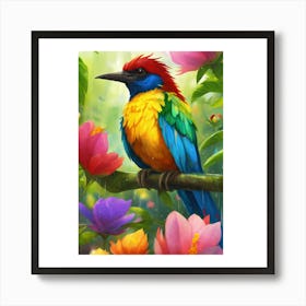 Colorful Bird Art Print