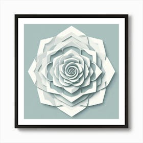 Minimalist, Flower of Roses 4 Art Print