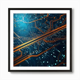 Circuit Board 22 Art Print