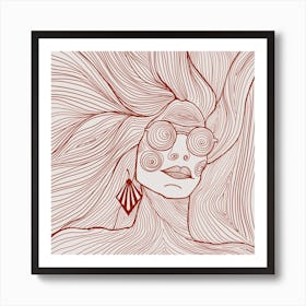 Desert Chic Square Art Print