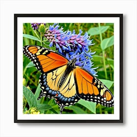 Butterflies Insect Lepidoptera Wings Antenna Colorful Flutter Nectar Pollen Metamorphosis (26) Art Print