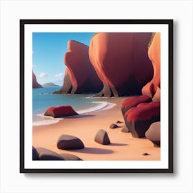 Rocky Shore Art Print