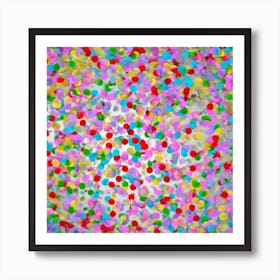 Colorful Confetti 3 Art Print