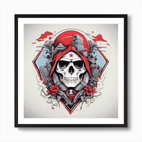 Skull art Art Print