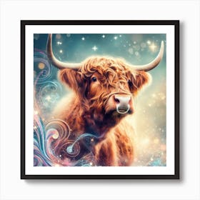 Highland Cow 16 Art Print