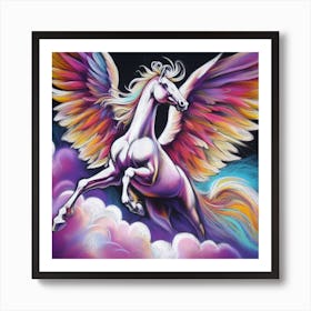 Rainbow Unicorn 4 Art Print