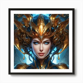 Portrait Of A Warrior fhh Art Print