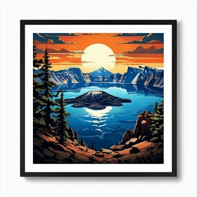 Crater Lake National Park Art Print