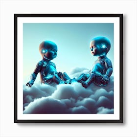 Baby In The Clouds Art Print