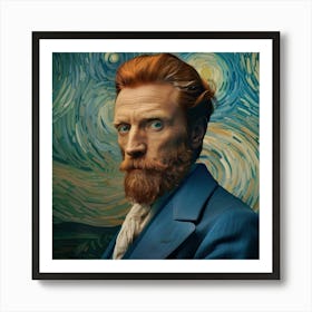 Portrait Of Vincent Van Gogh Art Print