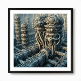 Futuristic City 3 Art Print