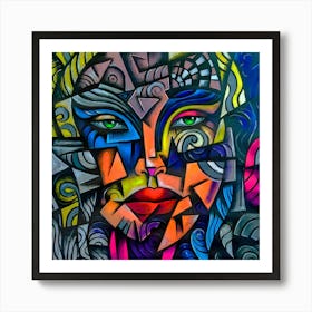 Abstract Of A Woman Art Print