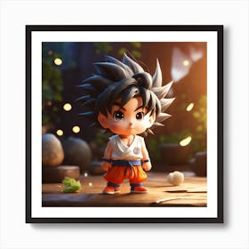 Dragon Ball Z Wallpaper Art Print