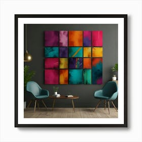 Abstract Squares Art Print