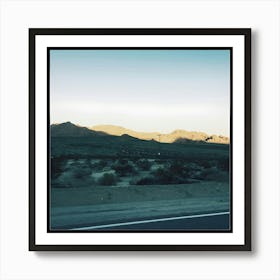 Sunset In The Desert Art Print