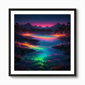 Rainbow River 3 Art Print