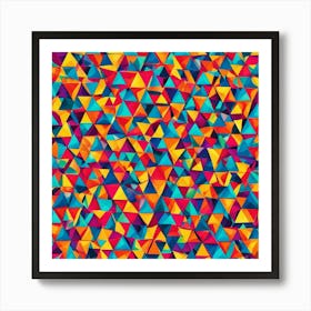 Abstract Triangles 10 Art Print