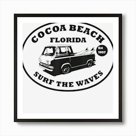 Cocoa Beach Florida Surf Art Print