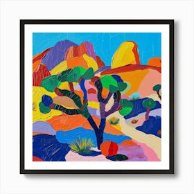 Colourful Abstract Joshua Tree National Park Usa 3 Art Print