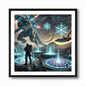 Cosmic Warden Kaiju Control Art Print