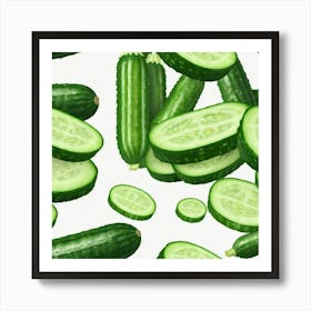 Cucumbers 5 Art Print