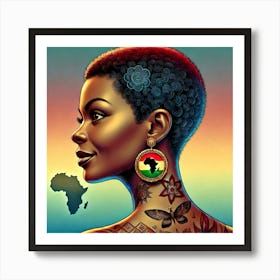 Proud African Woman Art Print