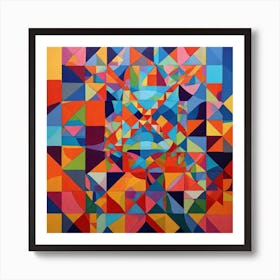 Abstract Geometric Painting Art Print