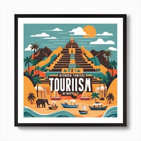 Tourism In Asia Art Print