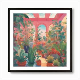 Pink Garden Art Print