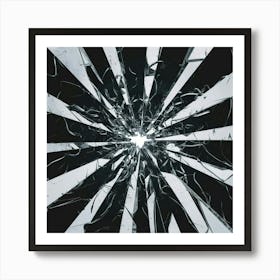 Black and White Abstract Art 422 Art Print