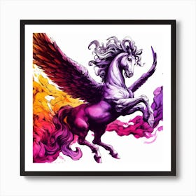 Rainbow Unicorn 1 Art Print