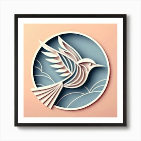 Minimalism, Bird 5 Art Print